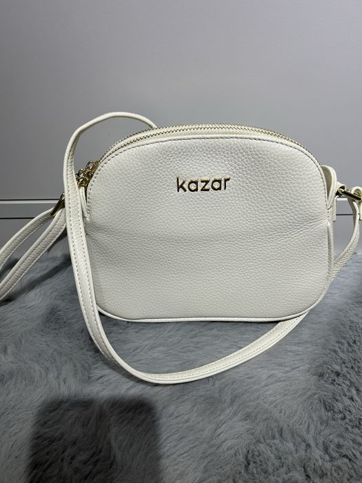 Kazar listonoszka biala skorzana