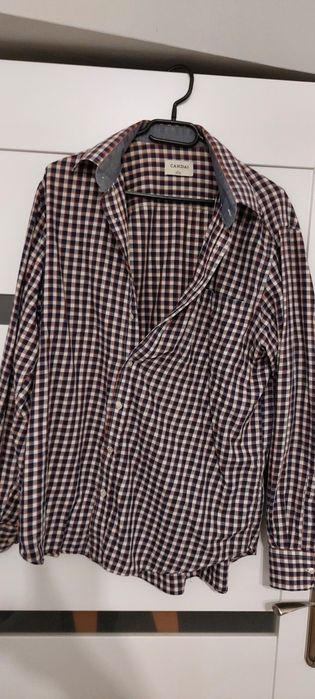 Koszula męska w kratkę L