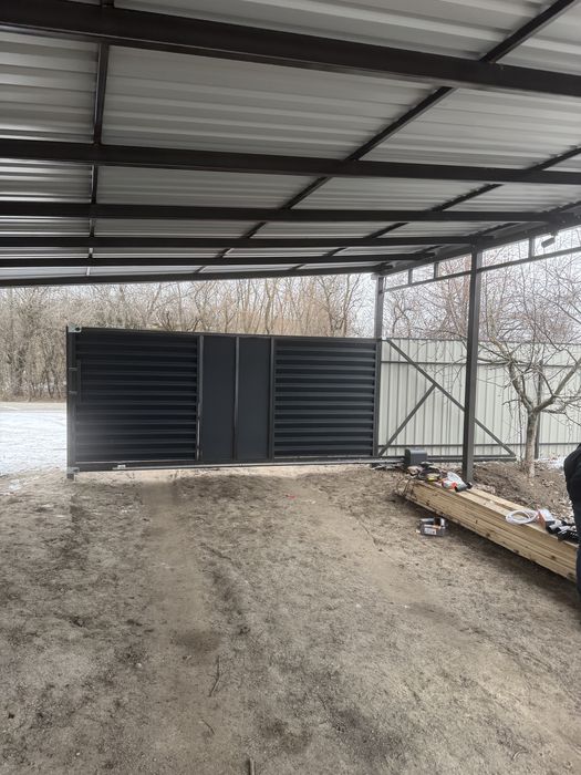 Навіс виготовленя , мониаж