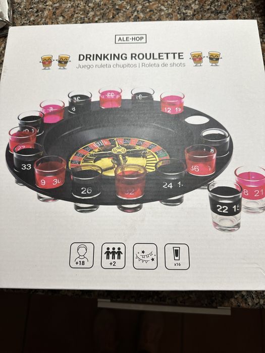 Roleta de copos shot Novo