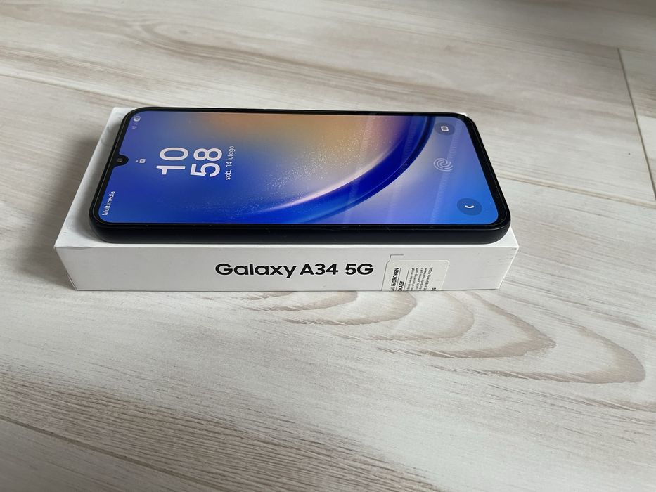 Samsung Galaxy A34 5G. Stan idealny. Bez Blokad. Komplet.