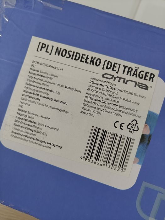 Nosidełko 15w1 dla dziecka ergonomiczne nosidło biodrowe 25KG