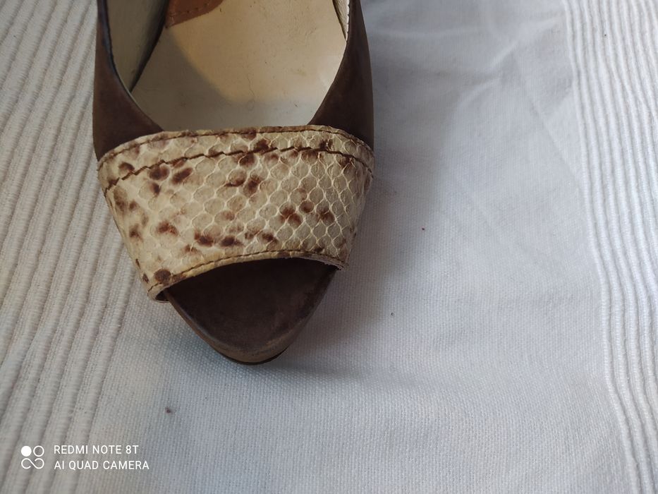 Buty skóra wężowe