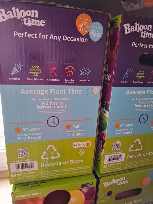 Tanque de hélio para balões