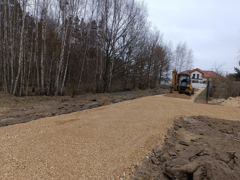 Usługi Koparko-ładowarką,koparką , ogrodzenia , drenaże