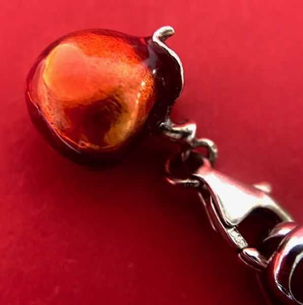 srebrna bransoletka a la Pandora Link plus 3 charmsy dla ogrodniczki