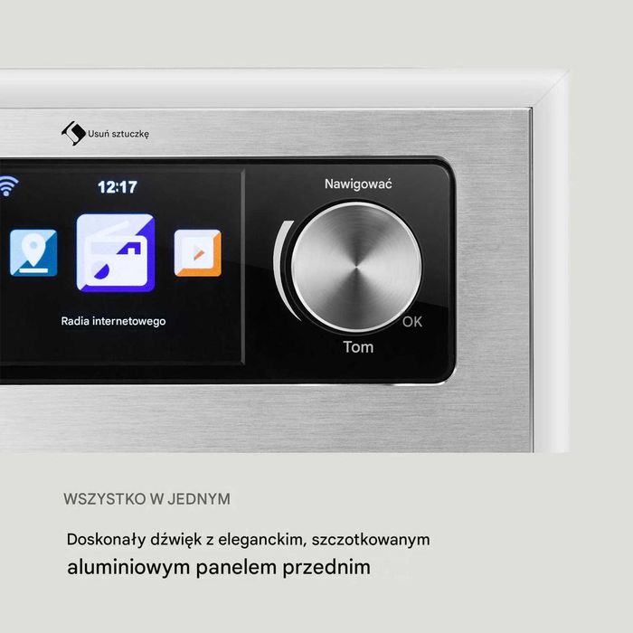 Radio Internetowe Auna Silver Star CD Cube Wi‑Fi CD, DAB+ FM, Bluetooth, USB, Spotify, UPnP
