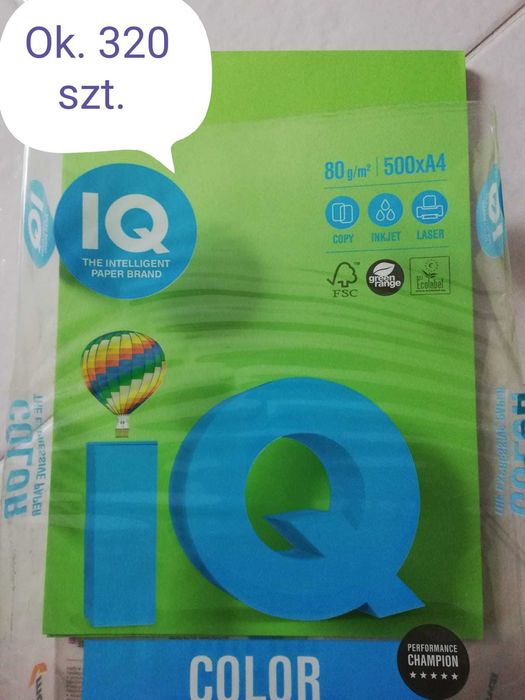 Papier A4 kolor do drukarki laserowej 80g  300 kartek