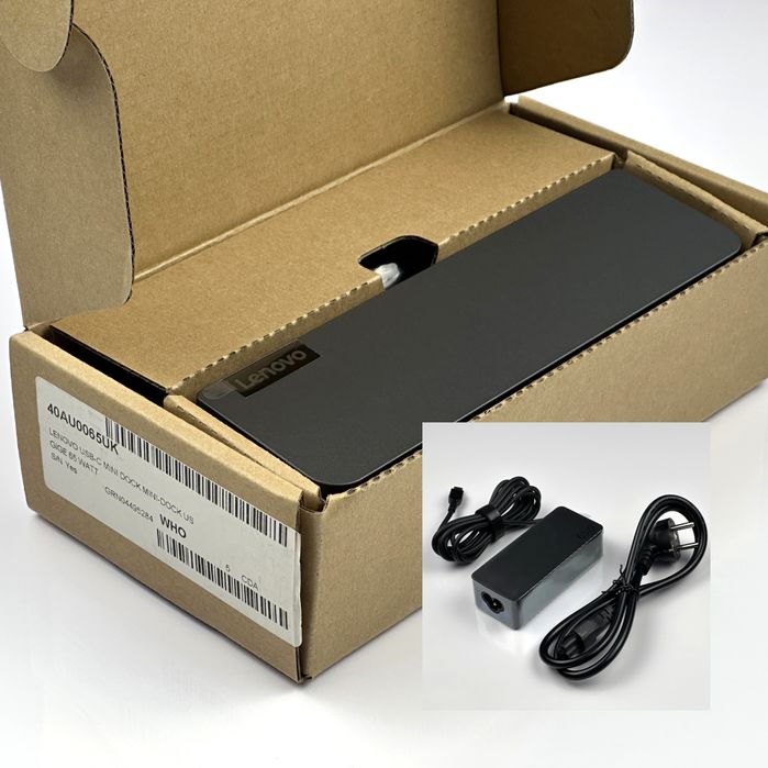 Stacja dokująca do laptopa Lenovo ThinkPad USB-C Mini Dock 40AU / NOWA