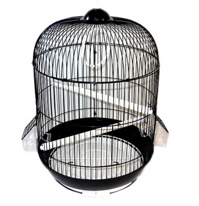 Klatka dla papugi kanarka mewki NOWA dla ptaków owalna SOLIDNA