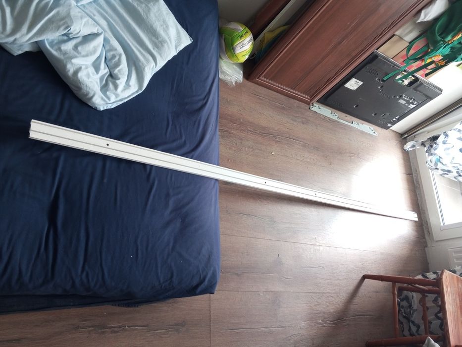 Karnisz 252cm podwójny sufitowy