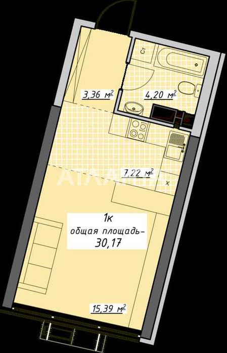 1-кімнатна квартира за адресою Куликове поле пл. (площа 30 м²) - Atlanta.ua - фото 7