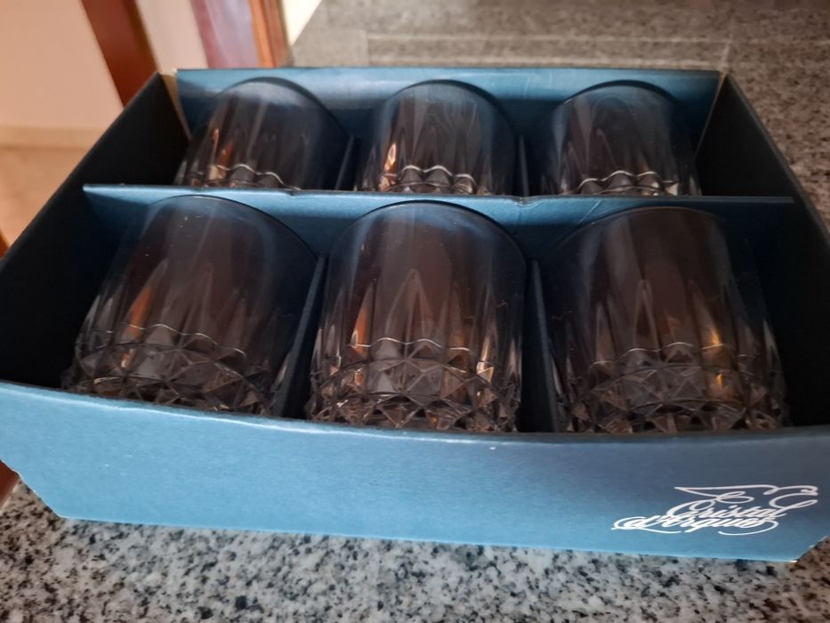 Conjunto de copos de Whisky Cristal d'Arques