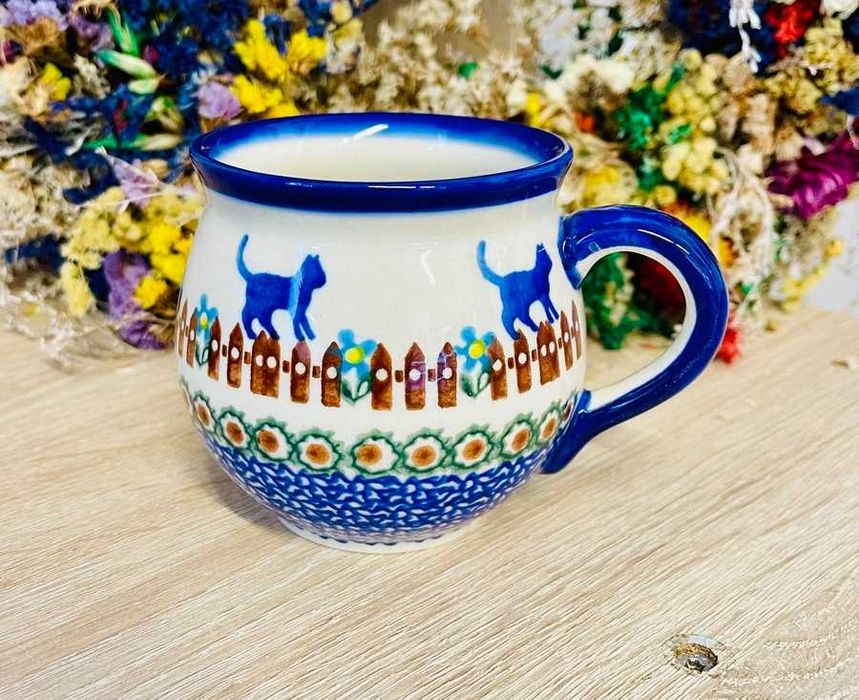 Ceramika Bolesławiec. Kubek czeski 200 ml (11059)