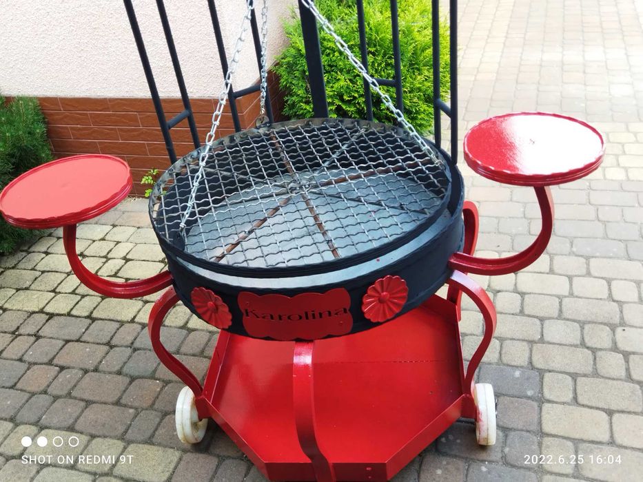 Grill palenisko na węgiel lub drzewo