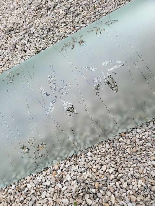 Szyby szkło  do kabiny prysznicowej półokrągłe