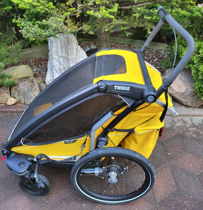 Przyczepka rowerowa Thule Chariot Sport 1 yellow  + Supporter