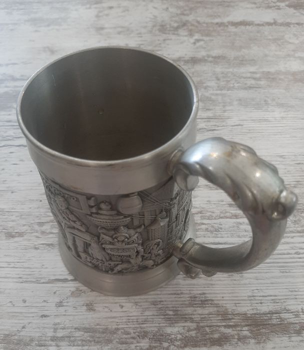 Элитная оловянная кружка Tumasek Pewter 97% (Сингапур), 687 грамм ОЛХ доставки НЕТ