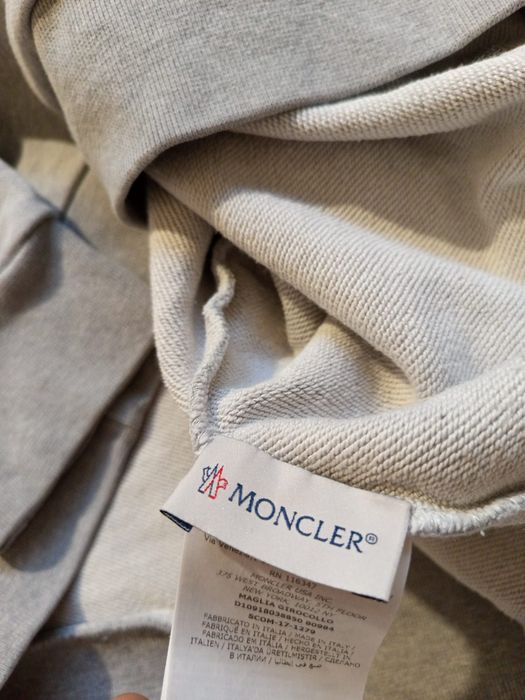 Moncler oryginalne lęgit bawełniane regular luksusowe bluzy męskie jak nowe