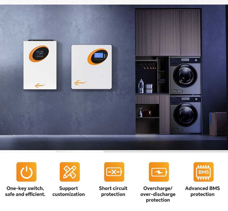 Інвертор Jsdsolar 4 квт з батареєю 2,5 квтг, комплект.