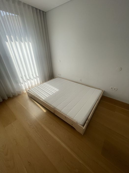 Cama Montessori Lufe Mendi 140 + colchão Ikea