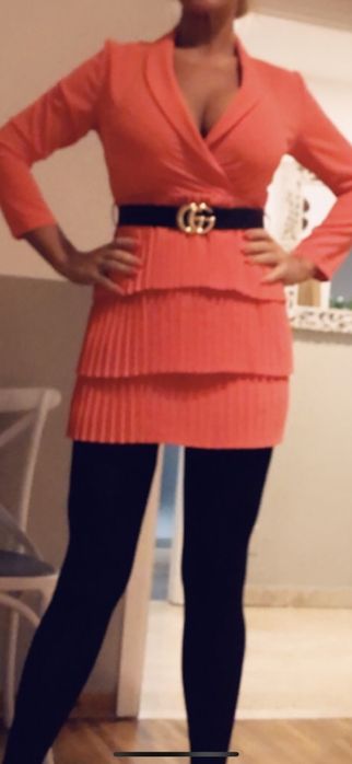 Sukienka wloska koralowa