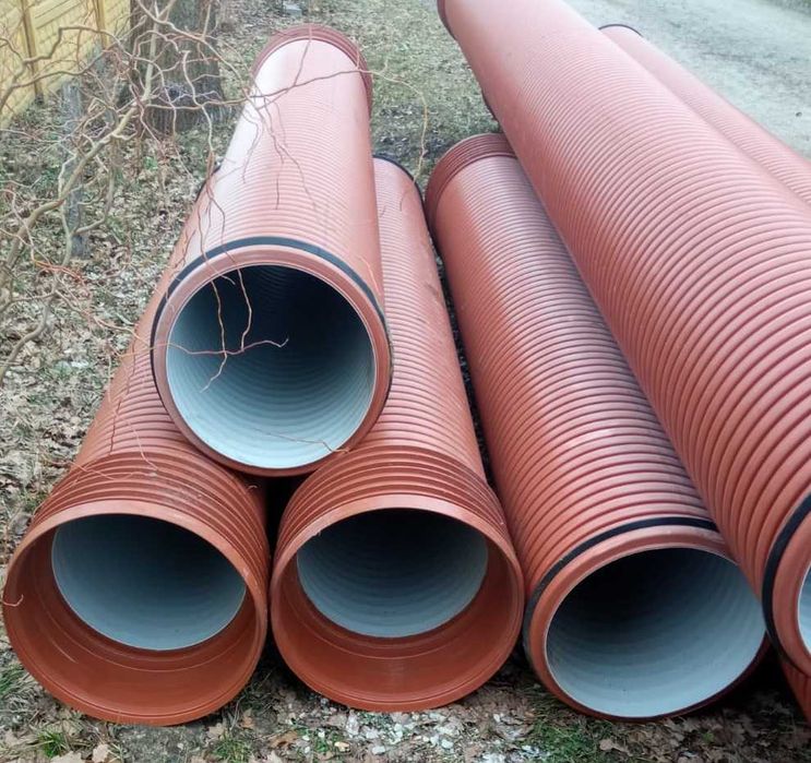 Rura karbowana na przepust, mostek, fi 300, 315 400, 500, 600