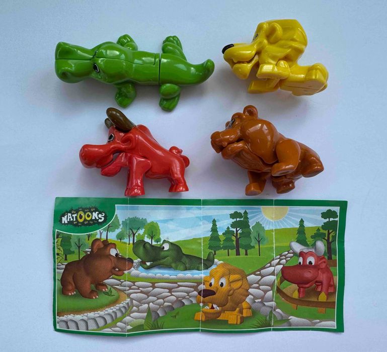 Серия киндер Голодные животные (выпуск 2016) журнал Natoons in the Zoo