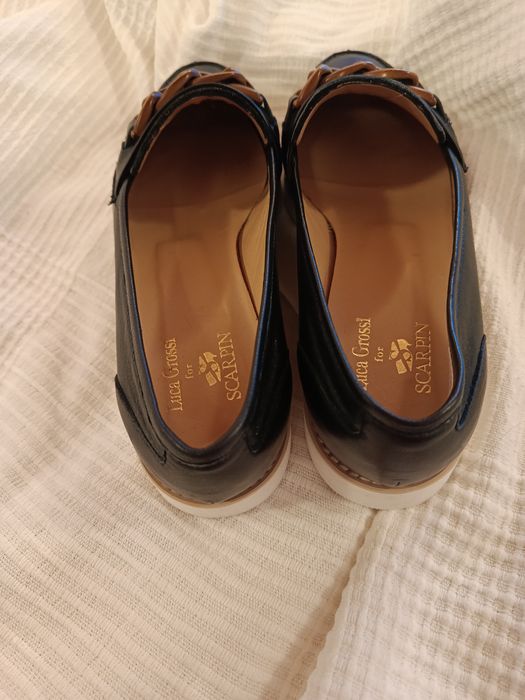Mocassins Luca Grossi for Scorpins N 37 1/2 Azul escuro