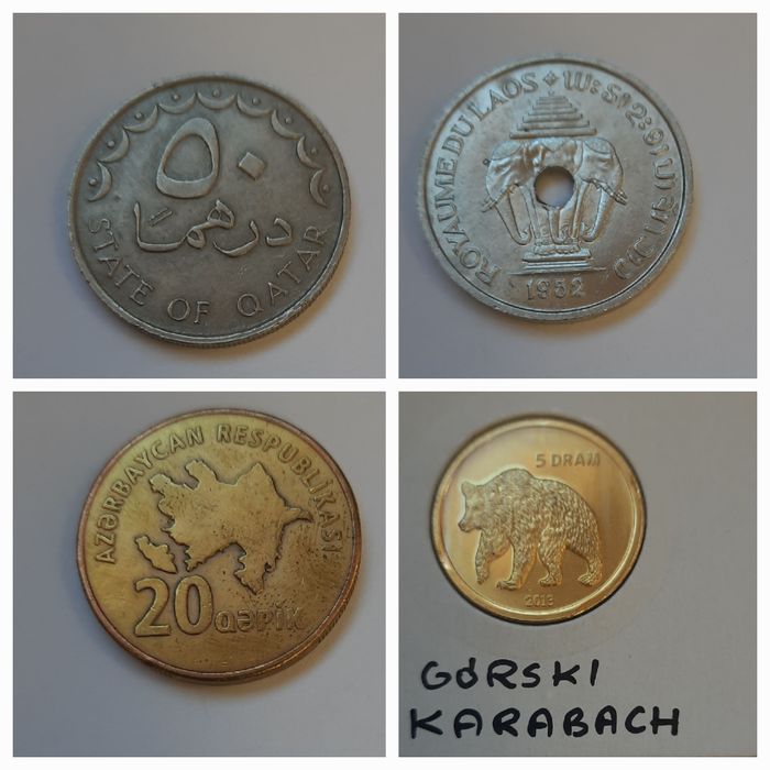 Monety Azja różne kraje