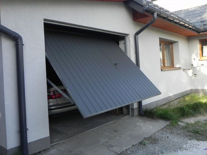 Brama Garażowa Uchylna NA WYMIAR Stalowe Drzwi Garażowe KONFIGURATOR