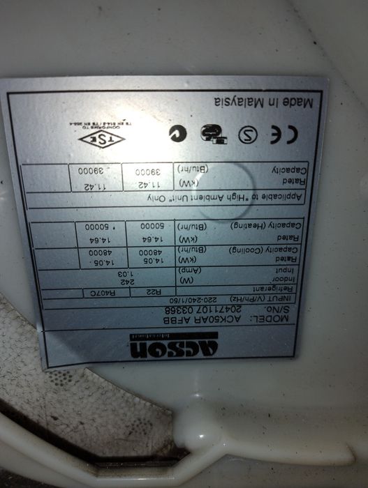 Klimatyzator Acson 11KW Komplet