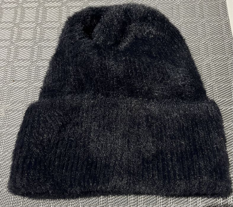 Czapka alpaka damska czarna uni