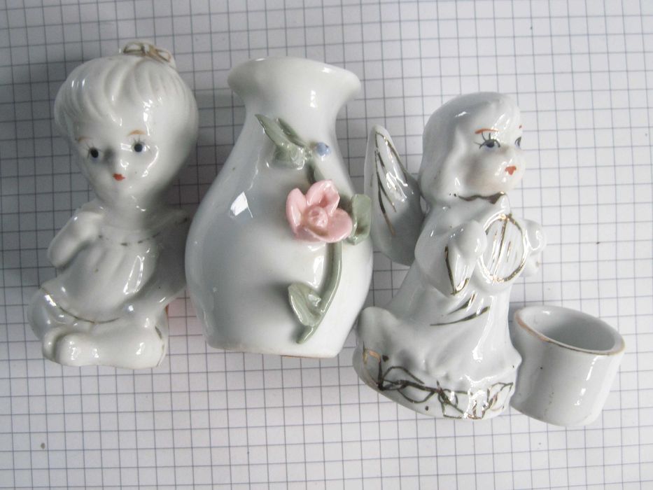 парцелянові фігурки янголятко та ін..