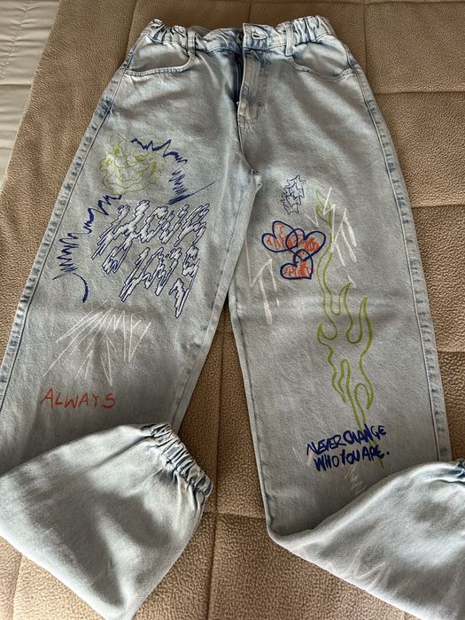 Calças ganga Jogger Bershka 36