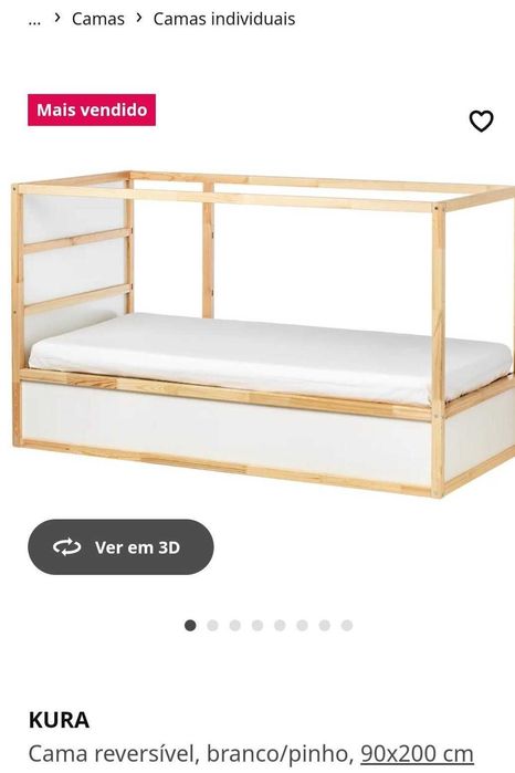 Cama ikea 2 em 1