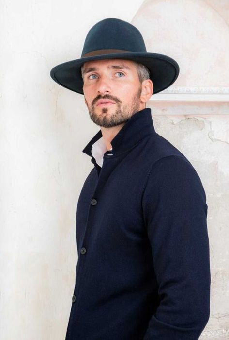 Stetson р 58 L  чоловічий синій фетровий капелюх мужская шляпа