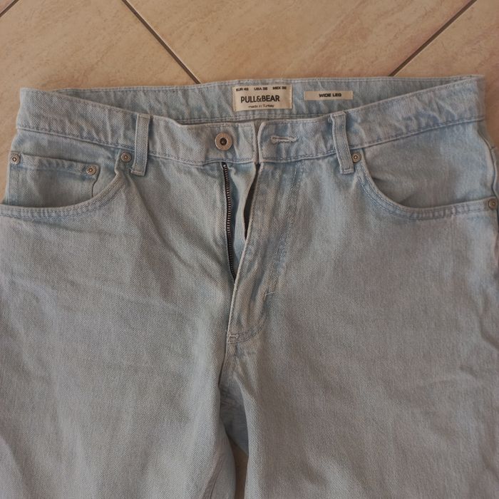firmowe spodnie jeans-PULL&BEAR-rozmiar-32-L