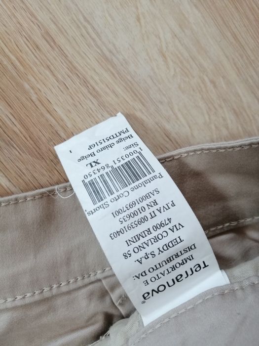 Beżowe krótkie spodenki szorty damskie Terranova XL