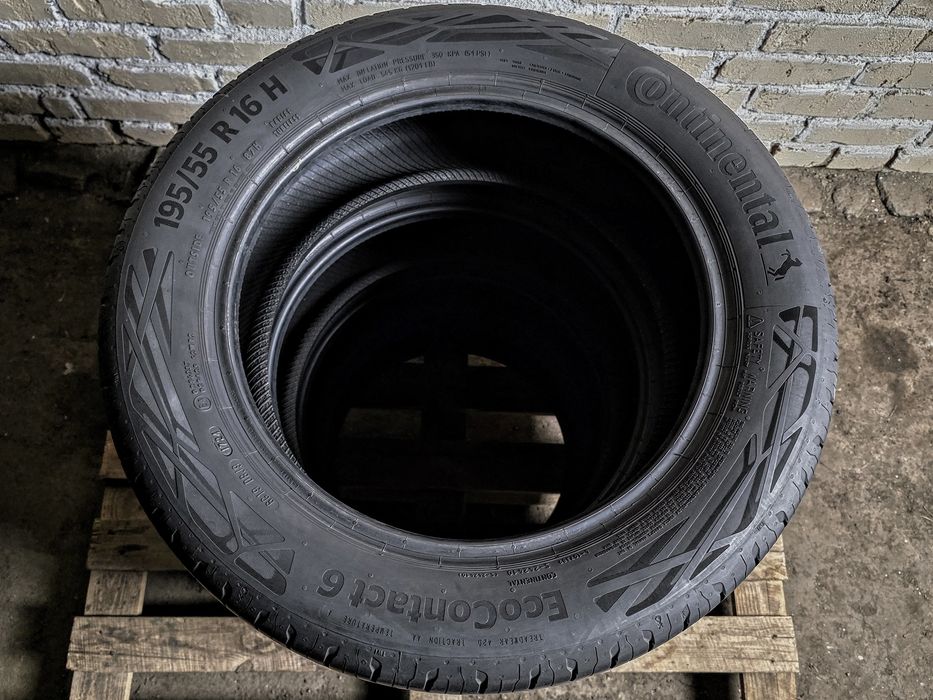 Як нові 195/55r16 Continental | 7mm | 2024 | Перевірені, ідеальний стан, приїхали з Німеччини на дисках, без нюансів | Преміум шини | Комплект / 4шт