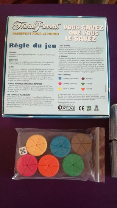 Trivial Pursuit - Passaport pour le Monde c/ instruções