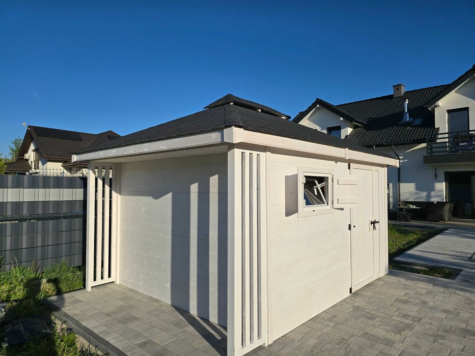 Domek Narzędziowy 3x4 z Drewutnią 2w1 | Altana Drewniana | PROMOCJA -10%