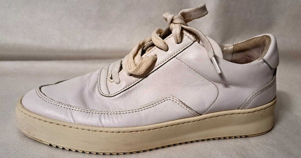 Filling Pieces - Damskie sneakersy skórzane Low Top Ripple Crumbs 38