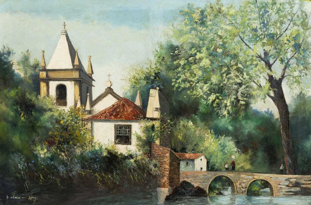 Óleo sobre tela - Pedro Olaio (pai)