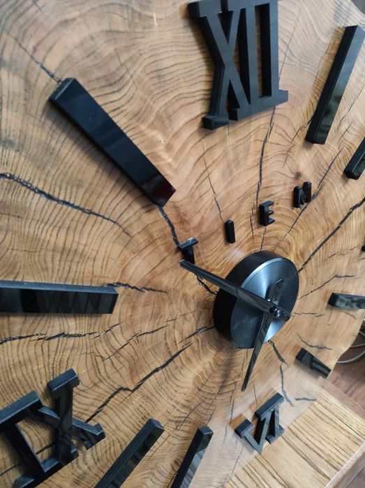 Часы 3д из спила