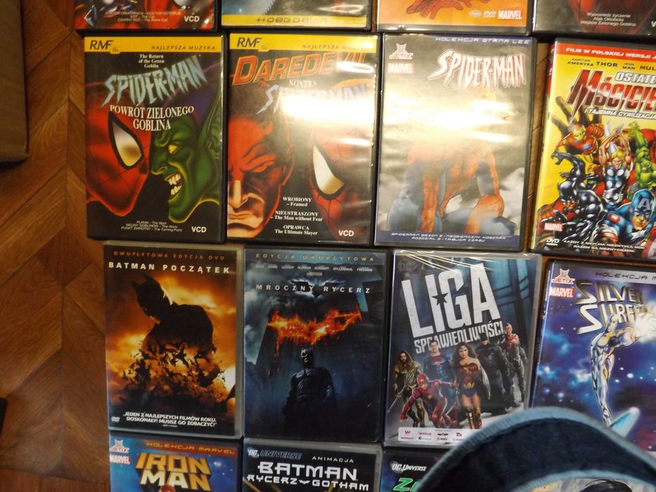 Batman marvel ironman goblin komiksy dvd filmy bajki