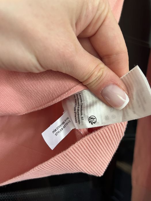Lacoste rozowy sweter roz 34