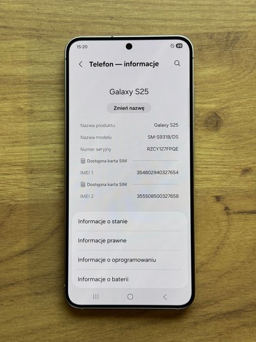 Samsung S25 128GB 100%