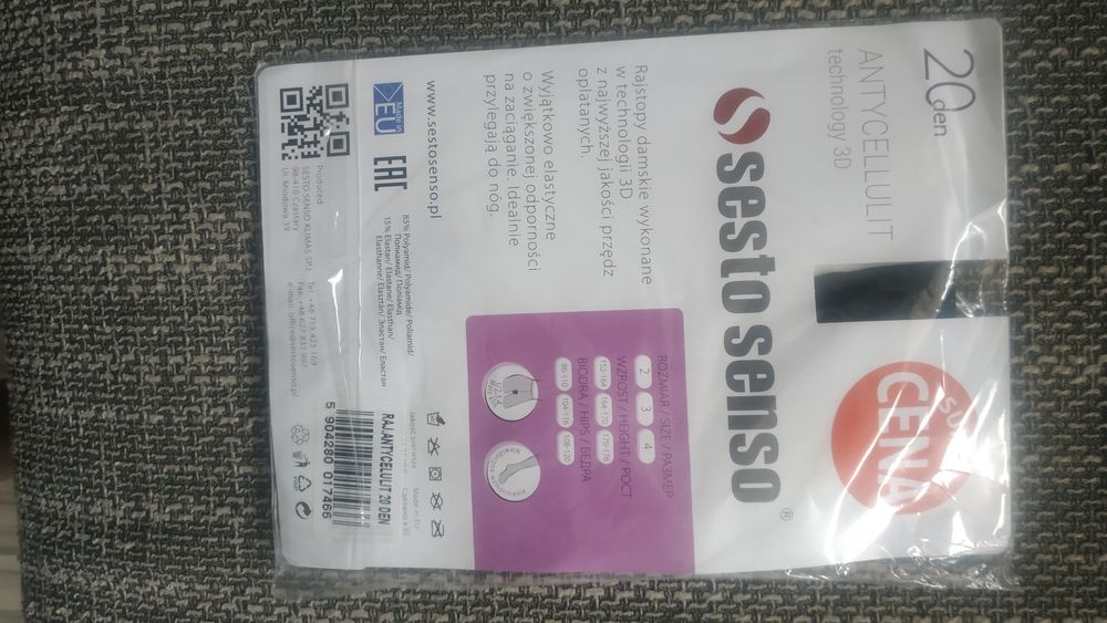 Rajstopy 20 DEN Antycelllulit 3D czarne Rozmiar 2