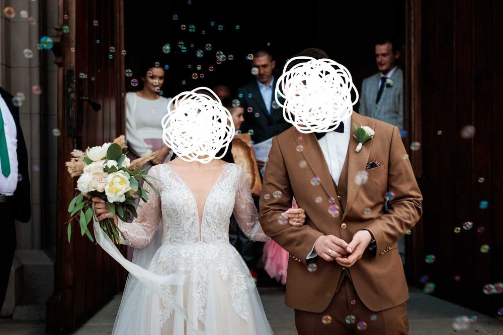 Suknia ślubna z długim rękawem Leandra Annais Bridal